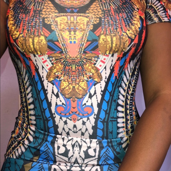 Bodycon multicolor sexy dress - Picture 4 of 5